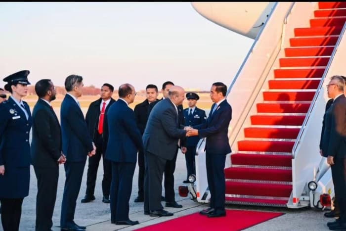 Presiden Jokowi tiba di Washington DC Amerika Serikat