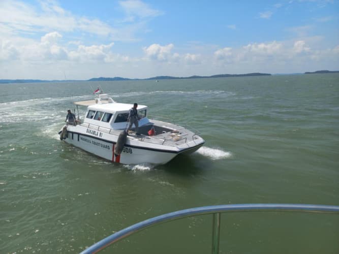 Bakamla RI Bantu Pencarian Dua Korban Long Boat Terbalik di Batam