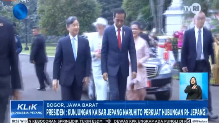 Persiden Jokowi Terima Kunjungan Kaisar Naruhito dan Permaisuri Masako
