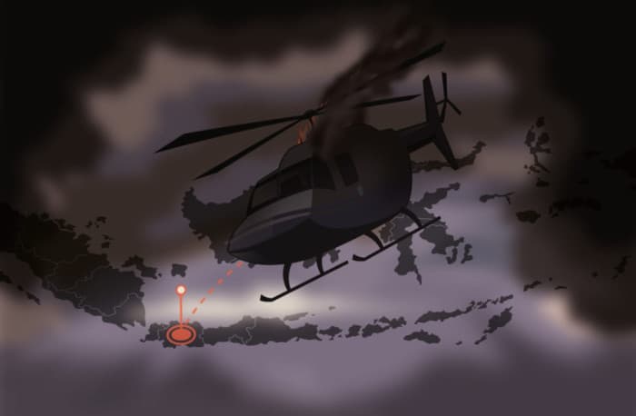 TNI Investigasi Helikopter Bell 412 yang Jatuh di Rancabali