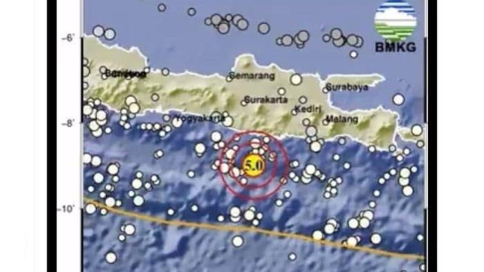Gempa Magnitudo 5 Guncang Pacitan Jatim, Getaran Terasa hingga ke Bantul