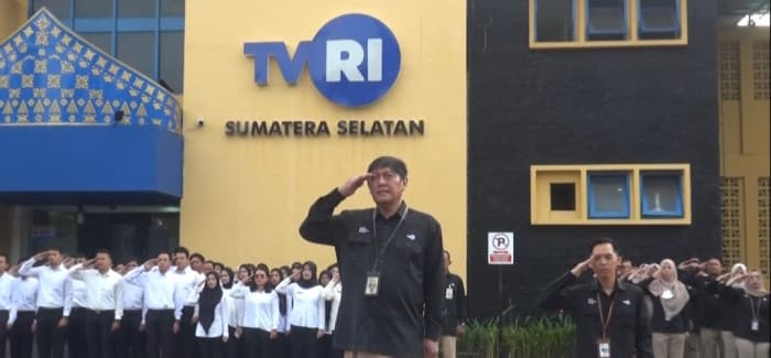 TVRI Sumatera Selatan Gelar Upacara Peringatan Hari Lahir Pancasila