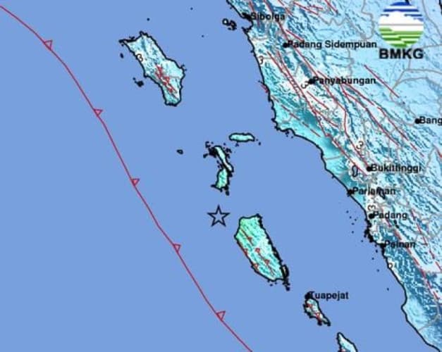 BMKG: Gempa di Mentawai Sudah Terjadi Sebanyak 6 Kali