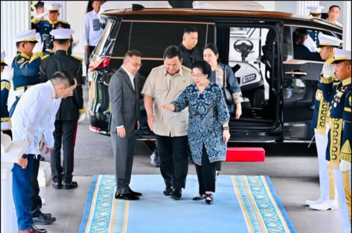 Presiden Prabowo dan Megawati Gelar Pertemuan di Istana Merdeka