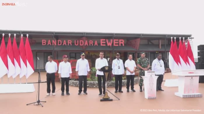President Joko Widodo Inaugurates Ewer Airport