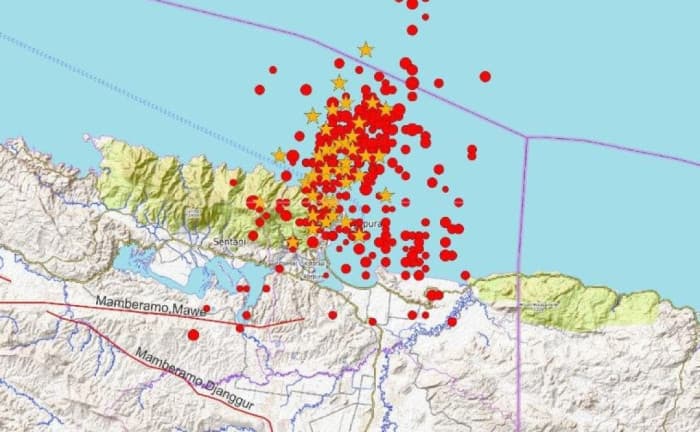 BMKG: Sampai Hari Ini Gempa Susulan di Papua Sudah Mencapai 392 Kali