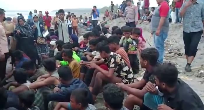 Puluhan Imigran Rohingya Kembali Terdampar di Perairan Aceh Besar