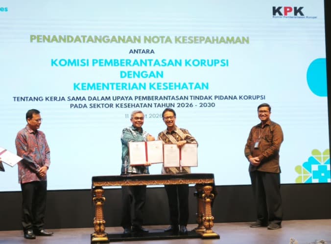 Kemenkes-KPK Teken MoU Penguatan Pencegahan Korupsi di Sektor Kesehatan