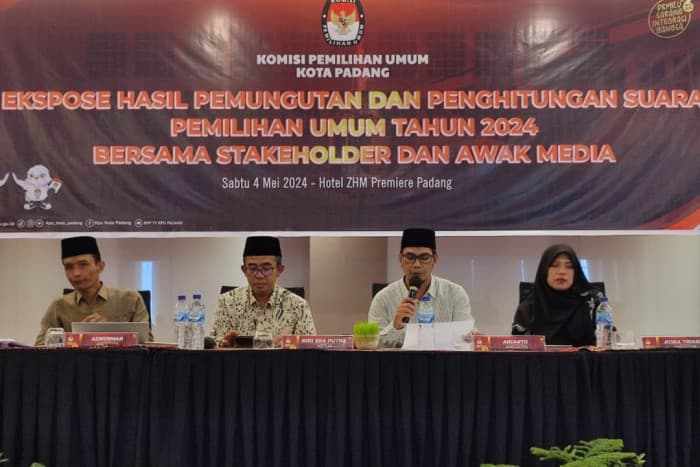 KPU Umumkan 45 Nama Anggota DPRD Kota Padang Terpilih Periode 2024-2029