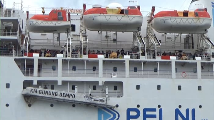Puncak Arus Mudik di Manokwari, 1.200 Penumpang Padati KM Gunung Dempo