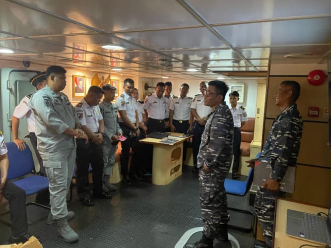 Bakamla RI Latihan Kesiapan Tugas KN. Bintang Laut-401 di Batam