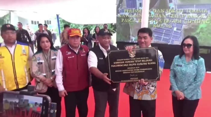 284 KK Penyintas Gunung Ruang Tempati Hunian Tetap