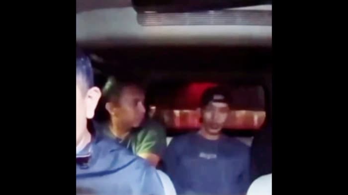 Kocak, terduga pelaku pencurian BAB di mobil polisi